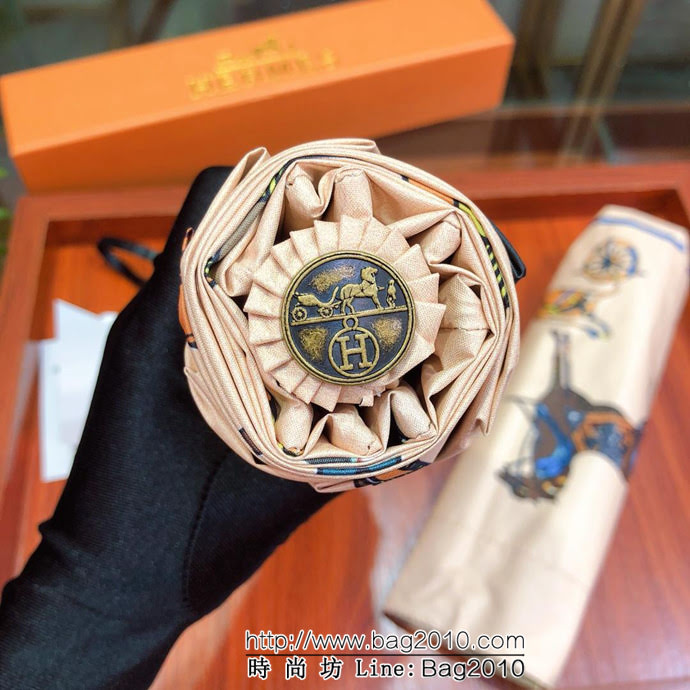 HERMES愛馬仕 年度最新火爆單品 極品H家自動傘 防雨防紫外線隔熱傘  sll1026